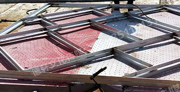 晉中醫院樓頂大字安裝施工中